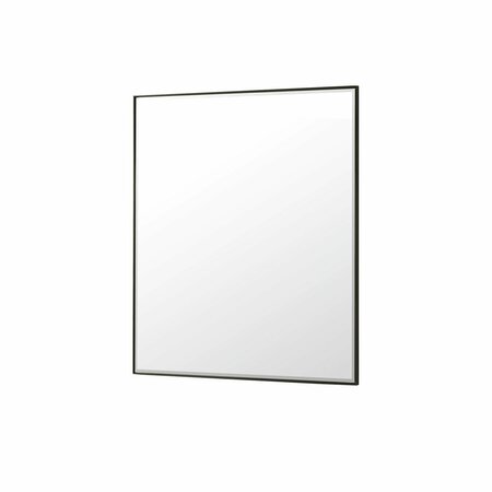 James Martin Vanities Rohe 36in Mirror, Matte Black 715-M36-MB